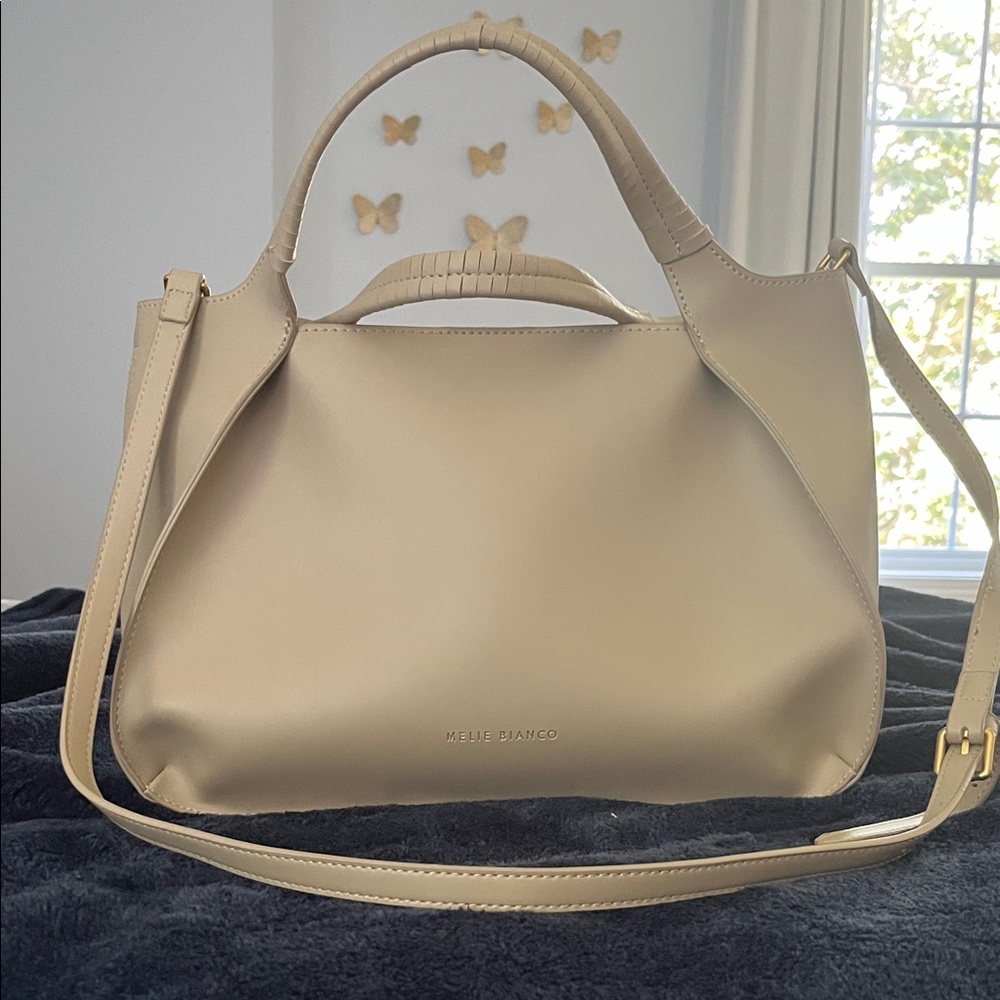 Melie Biiano Beige Shoulder Bag